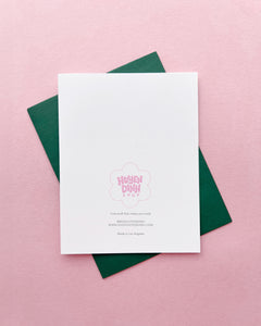 Colorful Merry Lettering Greeting Card