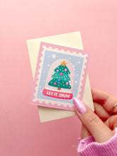 Load image into Gallery viewer, Christmas Stamps Mini Card - Set of 4