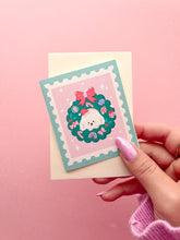 Load image into Gallery viewer, Christmas Stamps Mini Card - Set of 4