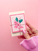 Load image into Gallery viewer, Christmas Stamps Mini Card - Set of 4