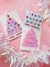 Load image into Gallery viewer, DIY Christmas Card with Sticker Sheet (set of 2)