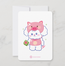 Load image into Gallery viewer, Pig Lunar Zodiac Bibo Mini Print