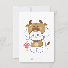 Load image into Gallery viewer, Ox Lunar Zodiac Bibo Mini Print