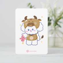 Load image into Gallery viewer, Ox Lunar Zodiac Bibo Mini Print