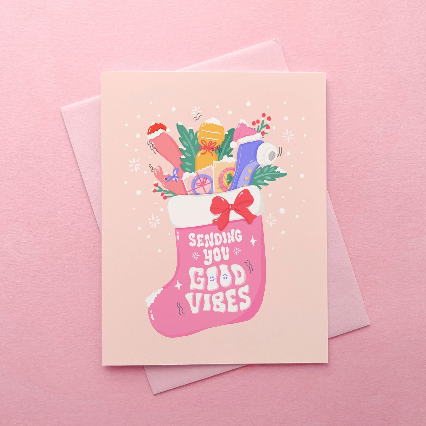 Send Naughty Vibes Greeting Card