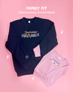 Professional Overthinker Sweatshirt (Kids) - PINK