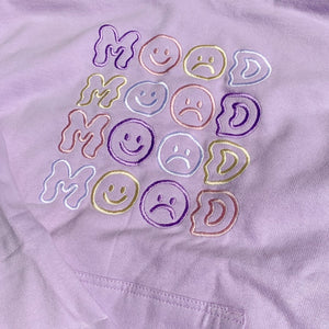 pastel lilac soft light weight mood hoodie all the feels for summer spring