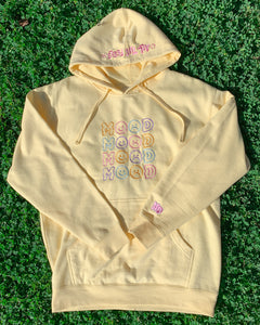 Spring soft  lightweight hoodie pastel yellow embrace your feelings