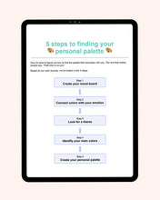 Load image into Gallery viewer, Personal Palette for Creatives - Digital Workbook (Limited Released)