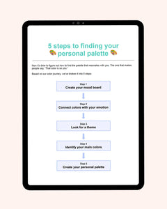 Personal Palette for Creatives - Digital Workbook (Limited Released)