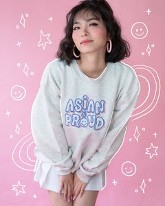 Asian & Proud Sweatshirt - LIGHT GREY